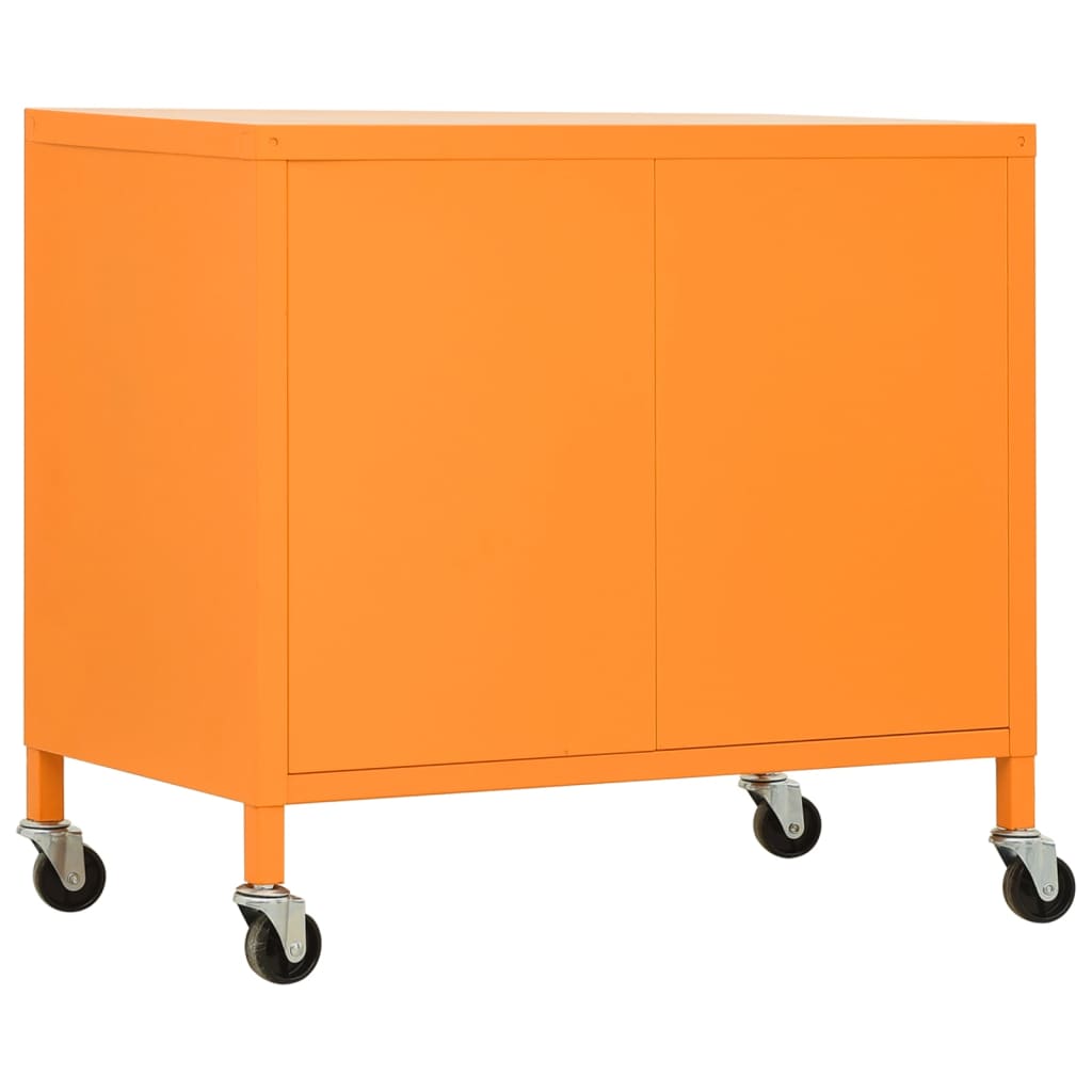 Opbergkast 60x35x56 cm staal oranje is nu te koop bij PeponiXL, paradijselijk wonen!