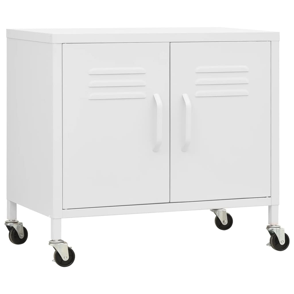 Opbergkast 60x35x56 cm staal wit is nu te koop bij PeponiXL, paradijselijk wonen!