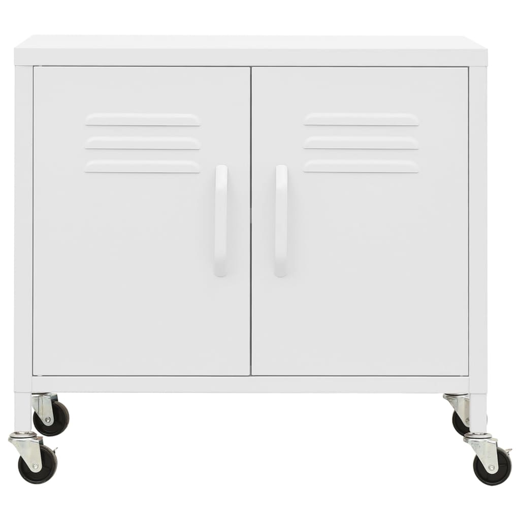 Opbergkast 60x35x56 cm staal wit is nu te koop bij PeponiXL, paradijselijk wonen!