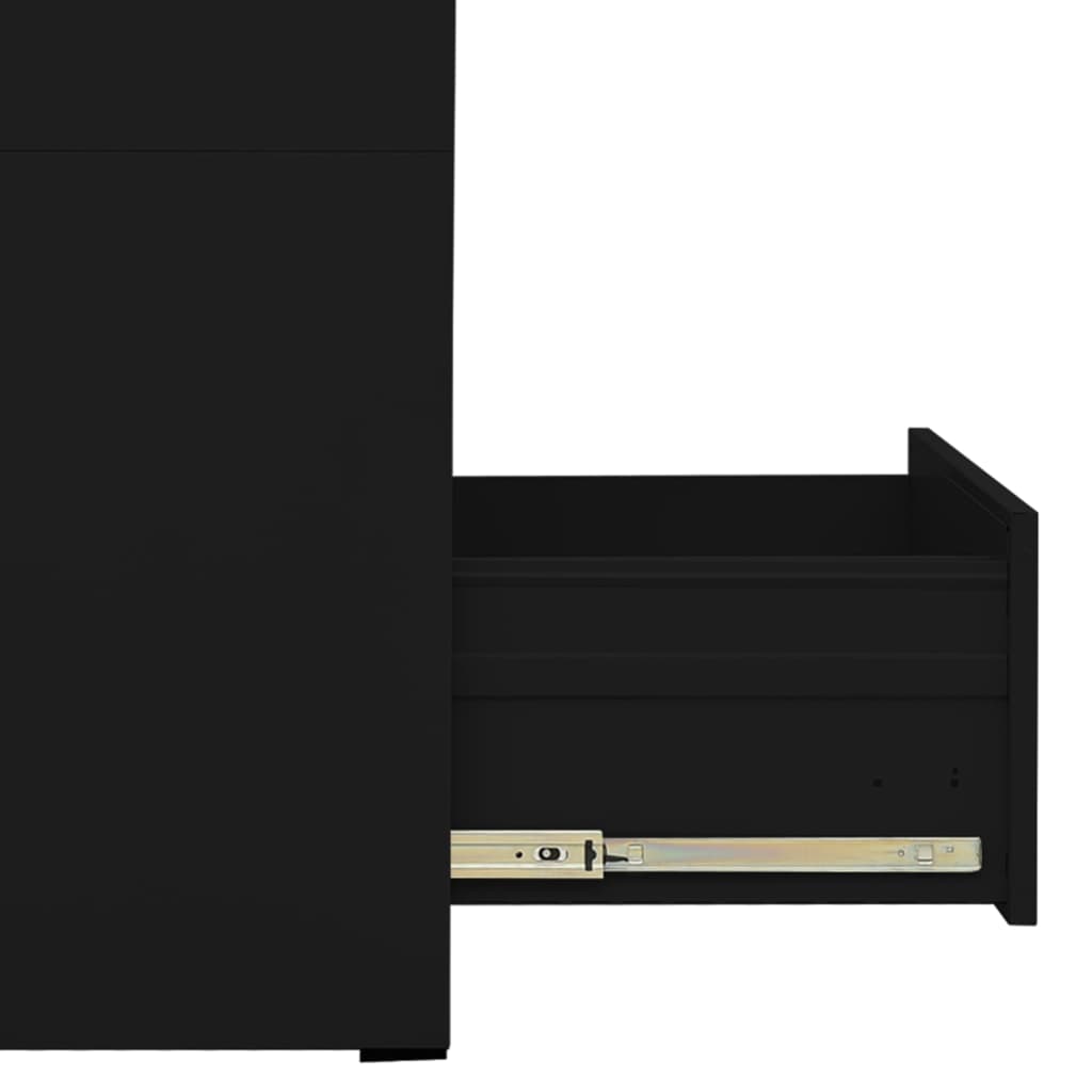 Archiefkast 46x62x102,5 cm staal zwart is nu te koop bij PeponiXL, paradijselijk wonen!