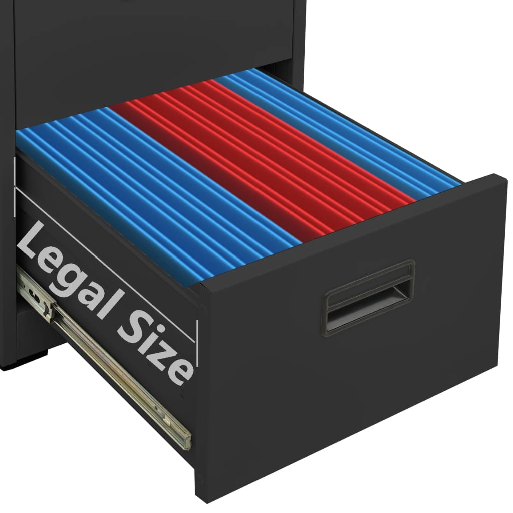 Archiefkast 46x62x102,5 cm staal antracietkleurig is nu te koop bij PeponiXL, paradijselijk wonen!