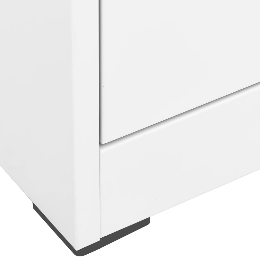 Archiefkast 46x62x133 cm staal wit is nu te koop bij PeponiXL, paradijselijk wonen!