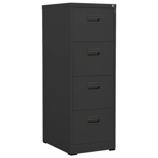 Archiefkast 46x62x133 cm staal antracietkleurig is nu te koop bij PeponiXL, paradijselijk wonen!