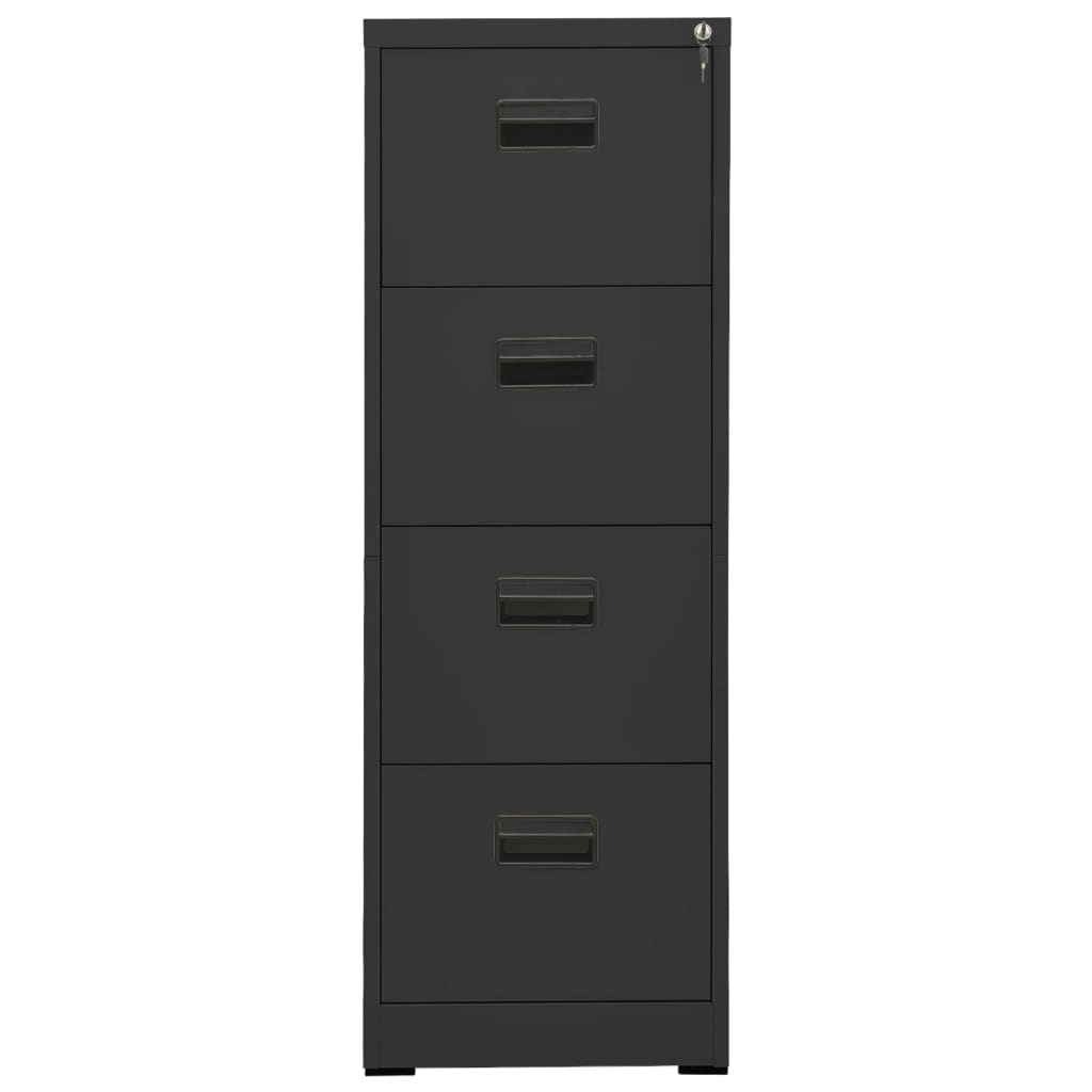 Archiefkast 46x62x133 cm staal antracietkleurig is nu te koop bij PeponiXL, paradijselijk wonen!