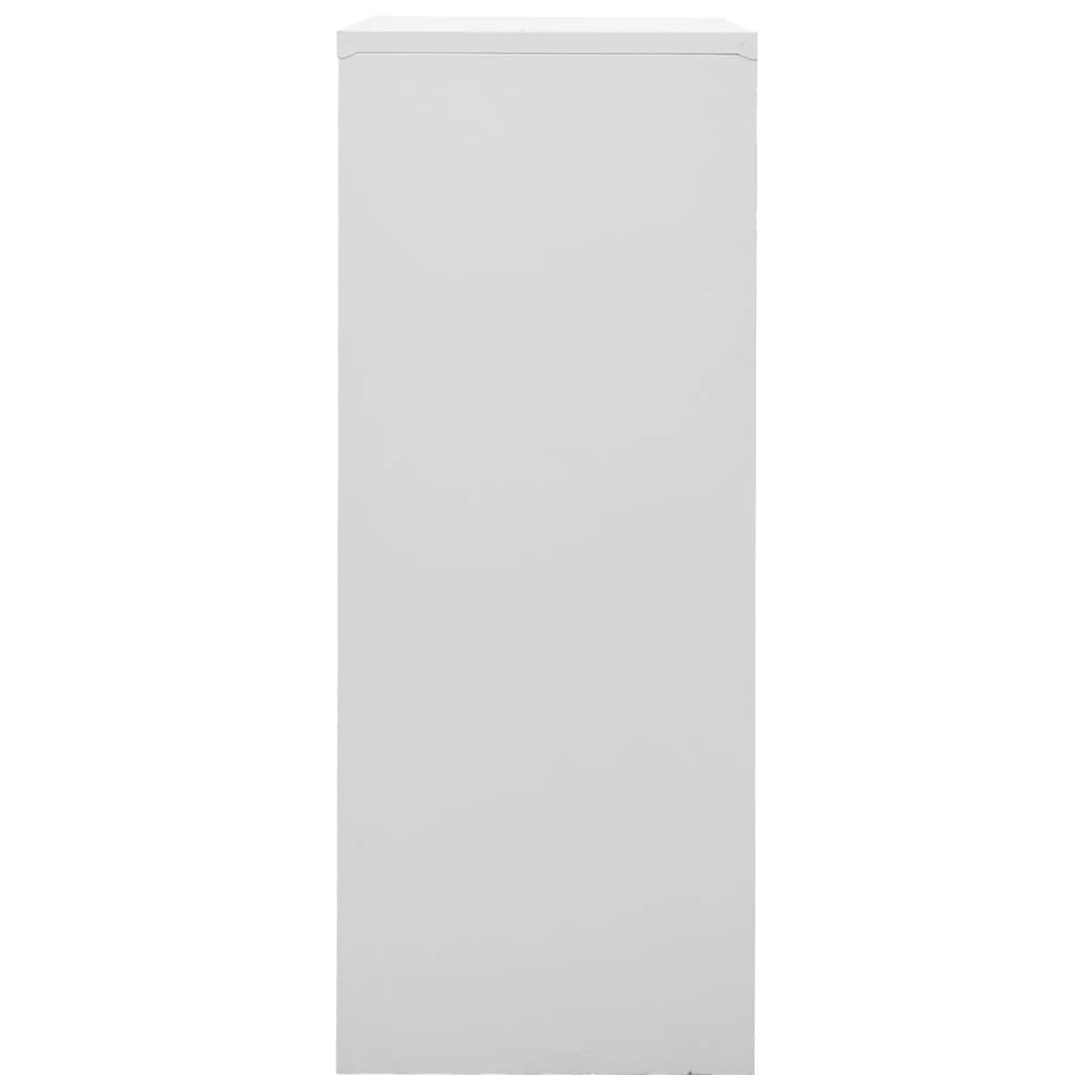 Kantoorkast 90x40x102 cm staal lichtgrijs is nu te koop bij PeponiXL, paradijselijk wonen!