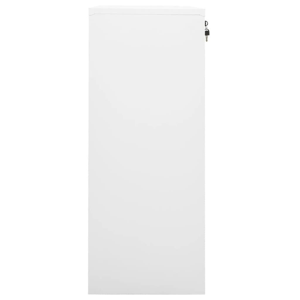 Kantoorkast 90x40x102 cm staal wit is nu te koop bij PeponiXL, paradijselijk wonen!