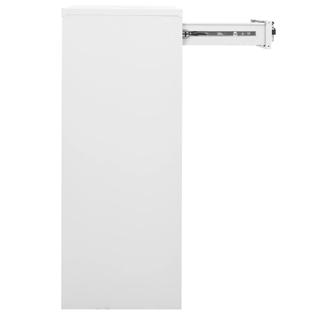 Kantoorkast 90x40x102 cm staal wit is nu te koop bij PeponiXL, paradijselijk wonen!