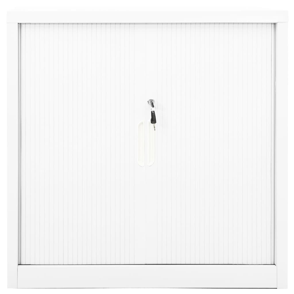 Roldeurkast 90x40x90 cm staal wit is nu te koop bij PeponiXL, paradijselijk wonen!