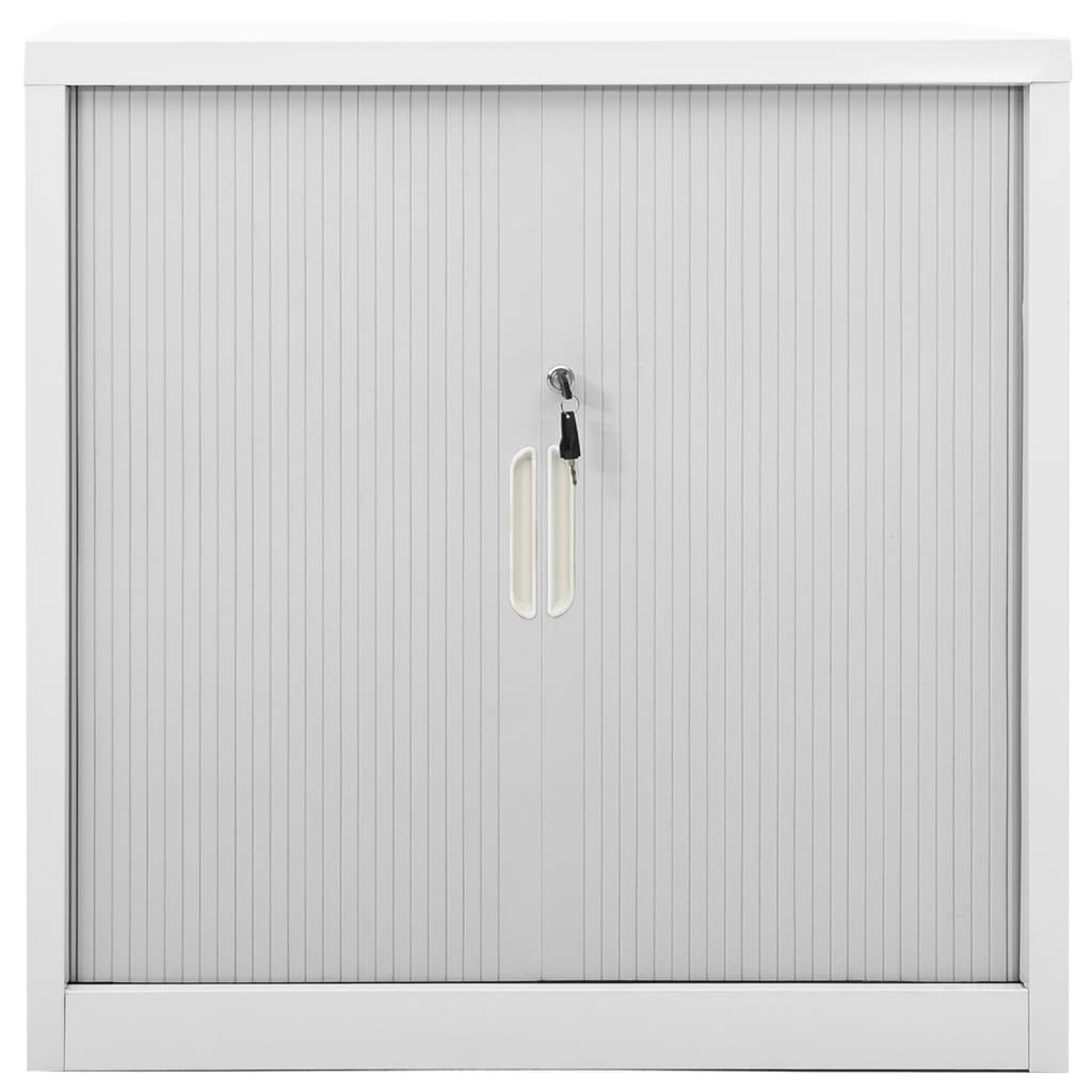 Roldeurkast 90x40x90 cm staal grijs is nu te koop bij PeponiXL, paradijselijk wonen!