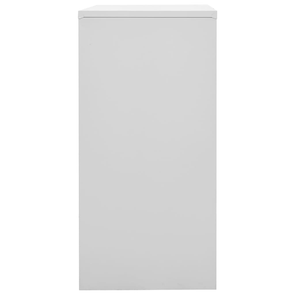 Lockerkast 90x45x92,5 cm staal lichtgrijs en rood is nu te koop bij PeponiXL, paradijselijk wonen!
