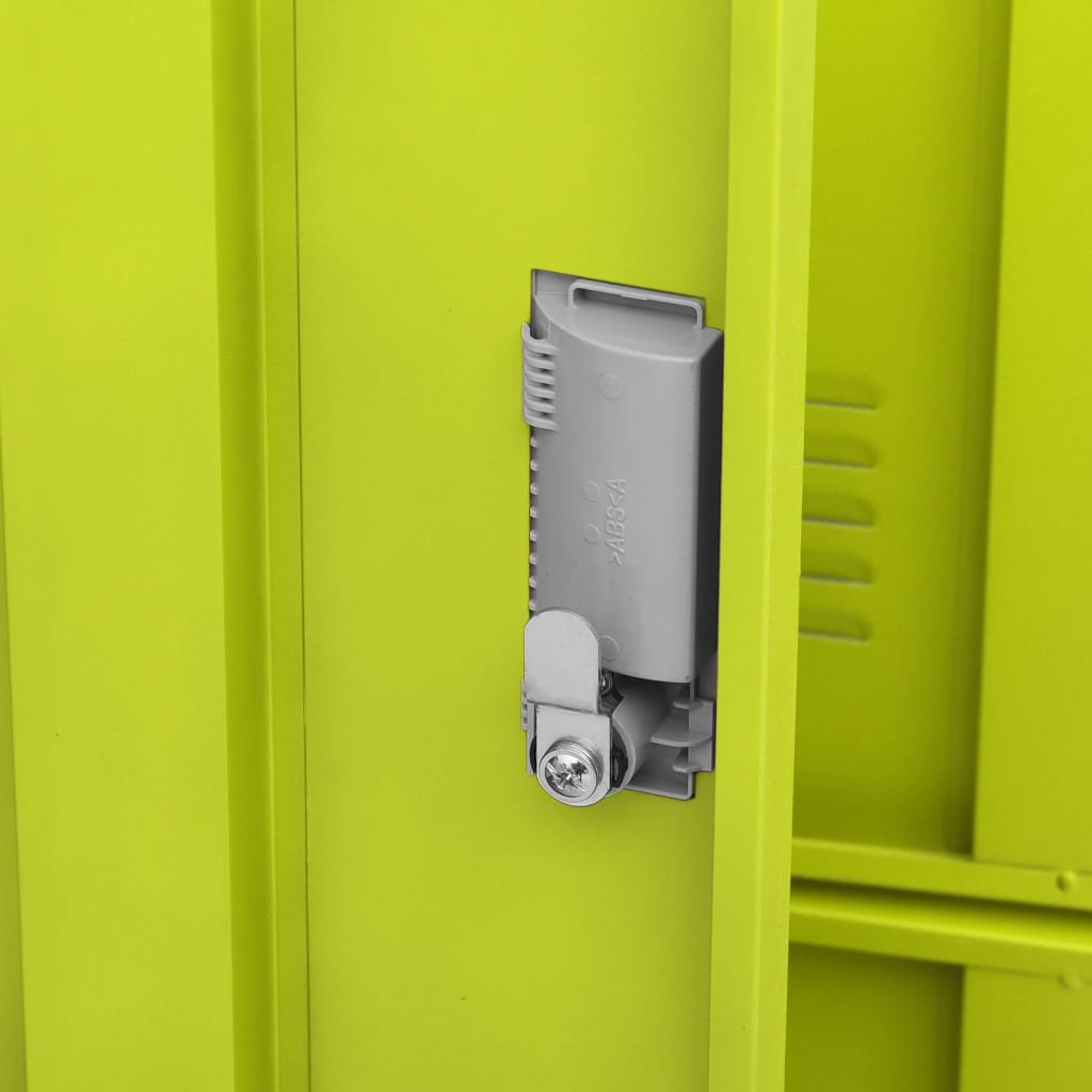 Lockerkast 90x45x92,5 cm staal lichtgrijs en groen is nu te koop bij PeponiXL, paradijselijk wonen!