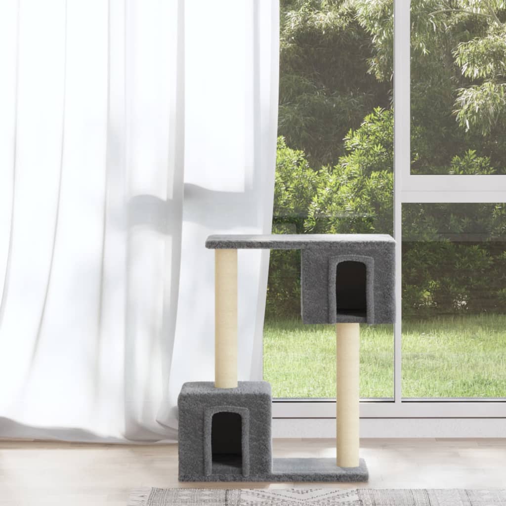 Kattenkrabpaal met sisal krabpalen 60 cm lichtgrijs is nu te koop bij PeponiXL, paradijselijk wonen!