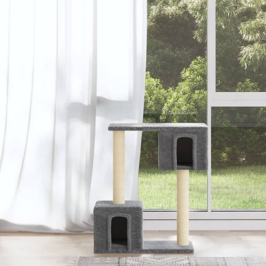 Kattenkrabpaal met sisal krabpalen 60 cm lichtgrijs is nu te koop bij PeponiXL, paradijselijk wonen!