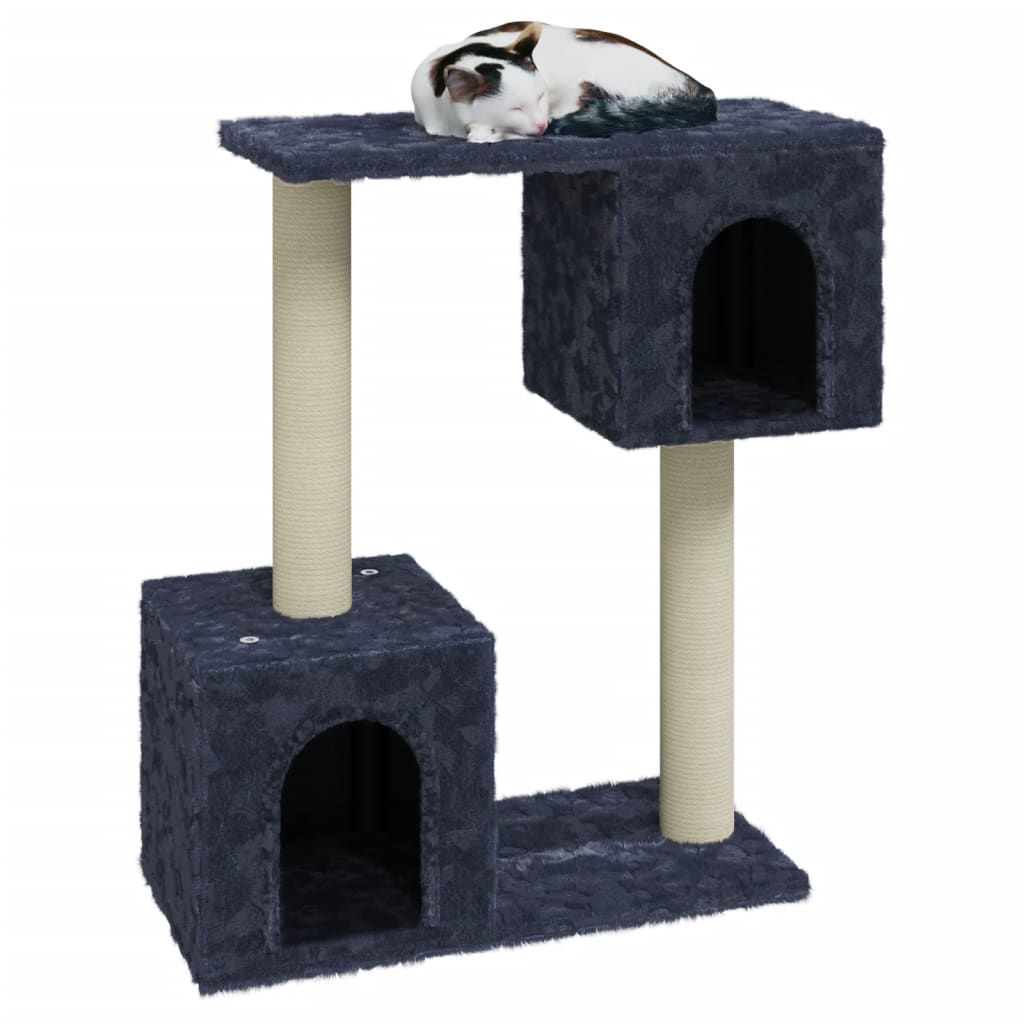 Kattenmeubel met sisal krabpalen 60 cm donkergrijs is nu te koop bij PeponiXL, paradijselijk wonen!