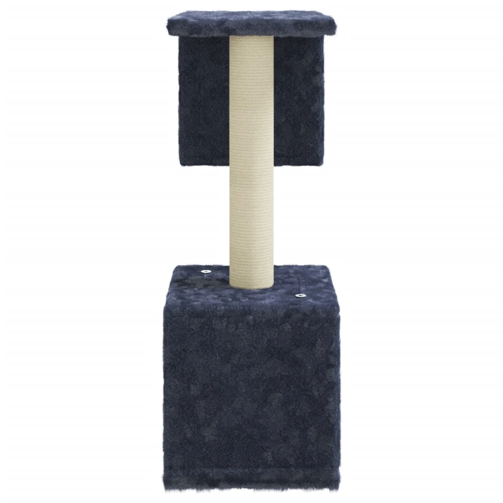 Kattenmeubel met sisal krabpalen 60 cm donkergrijs is nu te koop bij PeponiXL, paradijselijk wonen!