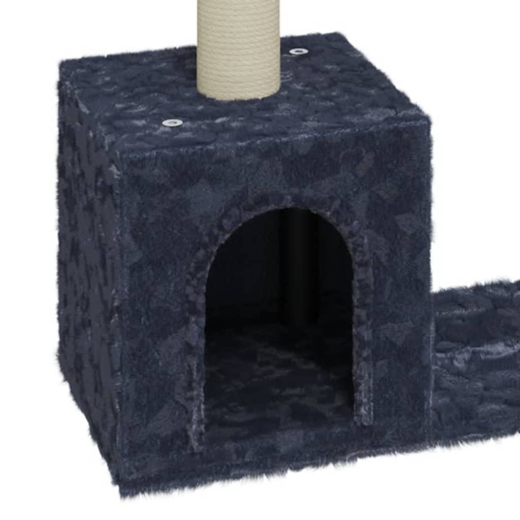 Kattenmeubel met sisal krabpalen 60 cm donkergrijs is nu te koop bij PeponiXL, paradijselijk wonen!