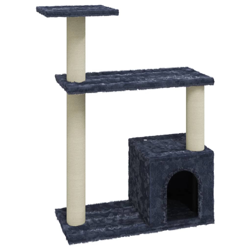 Kattenmeubel met sisal krabpalen 70 cm donkergrijs is nu te koop bij PeponiXL, paradijselijk wonen!