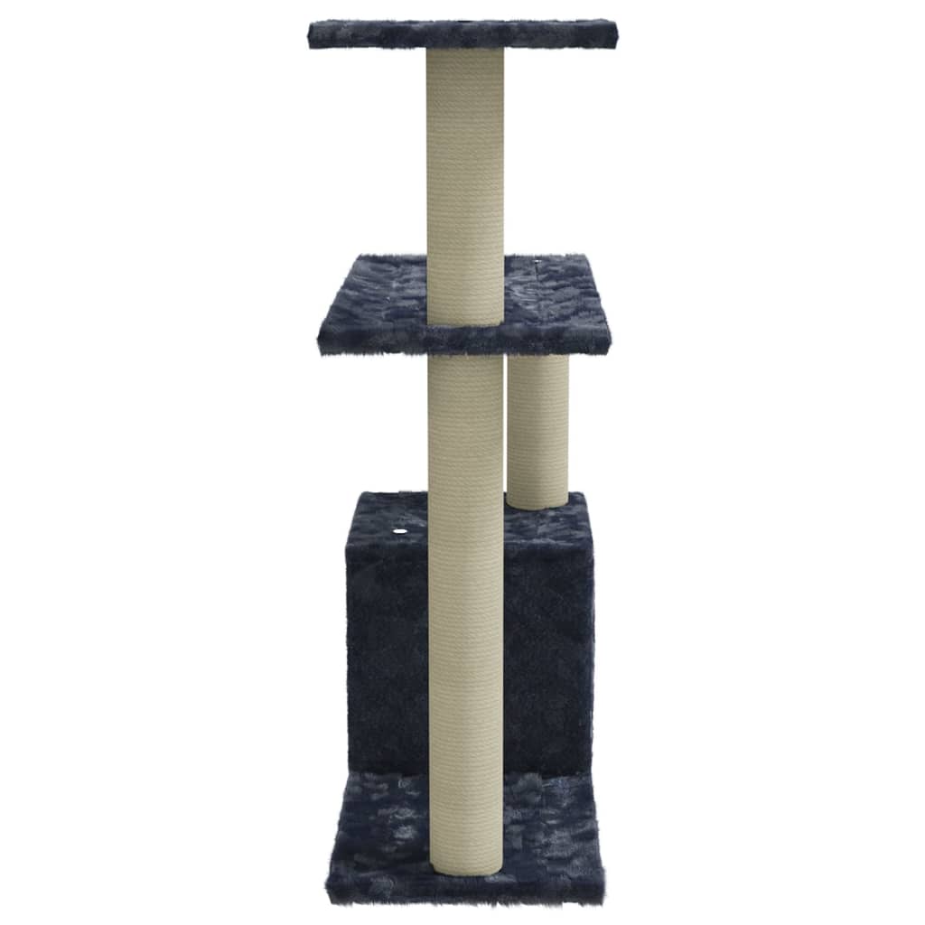 Kattenmeubel met sisal krabpalen 70 cm donkergrijs is nu te koop bij PeponiXL, paradijselijk wonen!