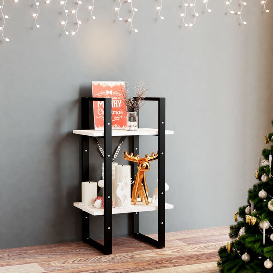 Boekenkast met 2 schappen 40x30x70 cm massief grenenhout wit is nu te koop bij PeponiXL, paradijselijk wonen!