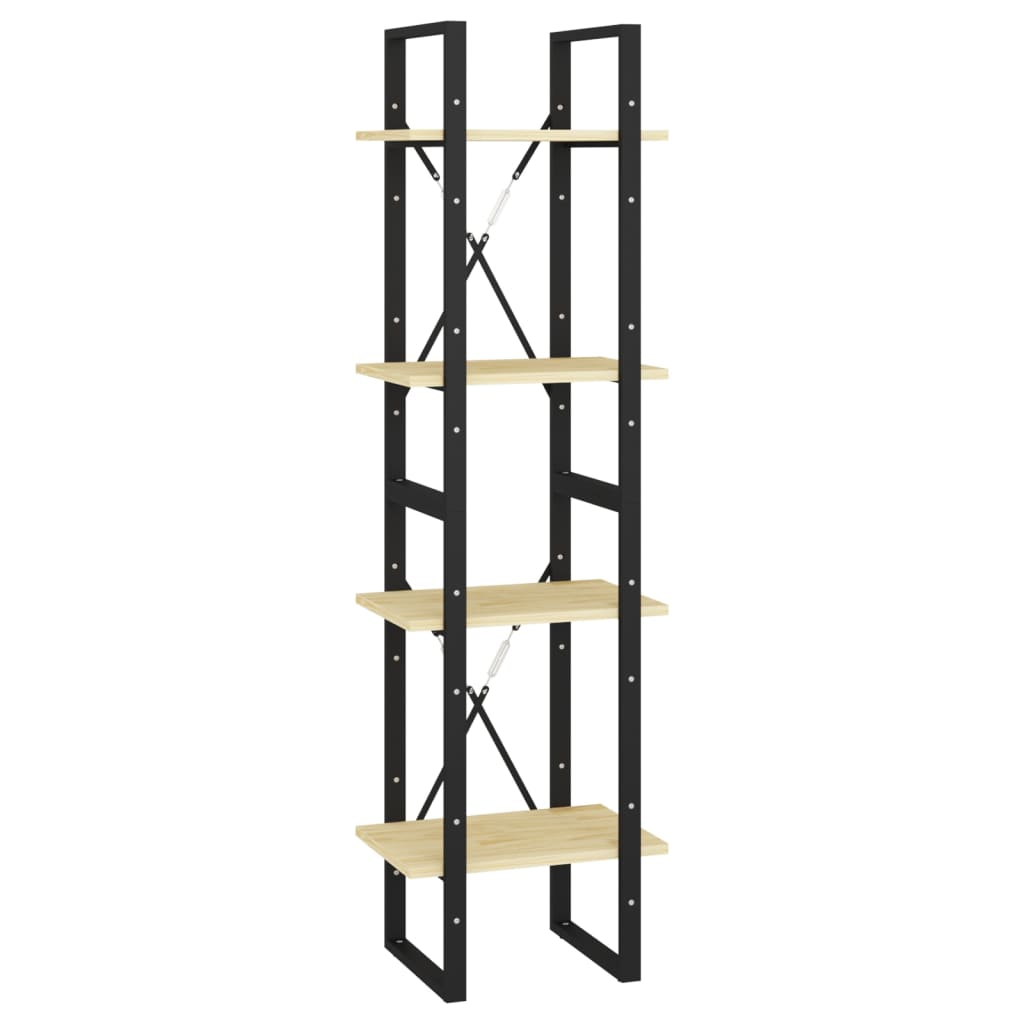 Boekenkast met 4 schappen 40x30x140 cm massief grenenhout is nu te koop bij PeponiXL, paradijselijk wonen!