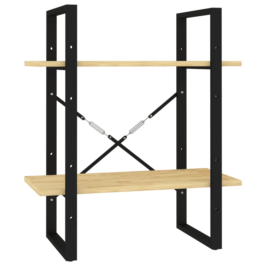 Boekenkast met 2 schappen 60x30x70 cm massief grenenhout is nu te koop bij PeponiXL, paradijselijk wonen!