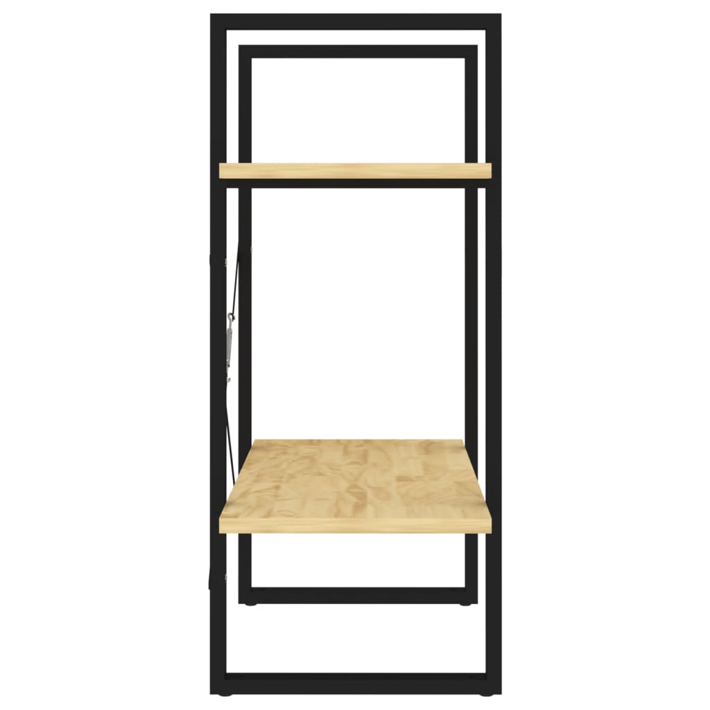 Boekenkast met 2 schappen 60x30x70 cm massief grenenhout is nu te koop bij PeponiXL, paradijselijk wonen!