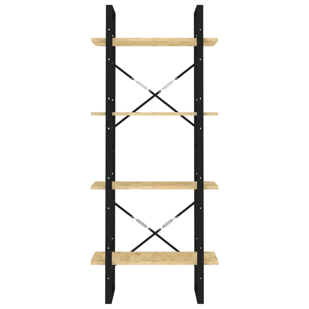 Boekenkast met 4 schappen 60x30x140 cm massief grenenhout is nu te koop bij PeponiXL, paradijselijk wonen!