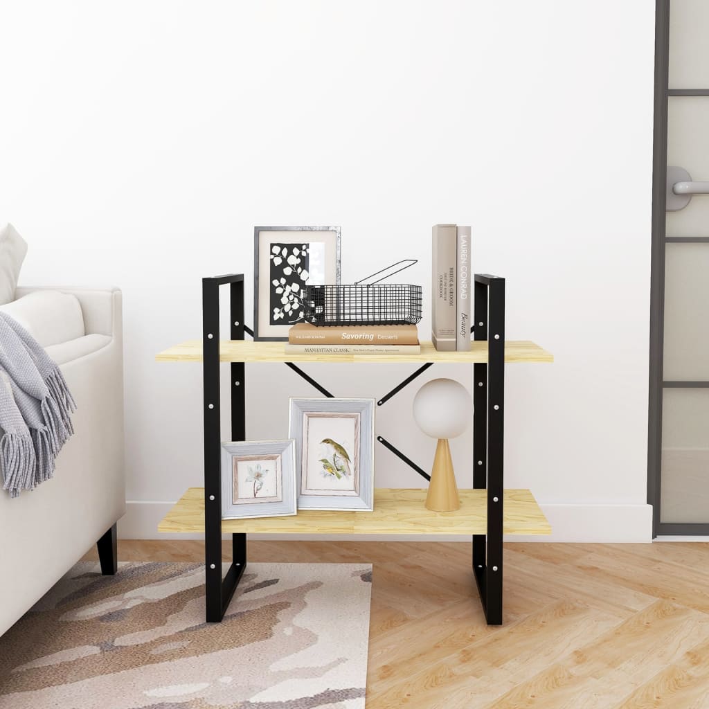 Boekenkast met 2 schappen 80x30x70 cm massief grenenhout is nu te koop bij PeponiXL, paradijselijk wonen!