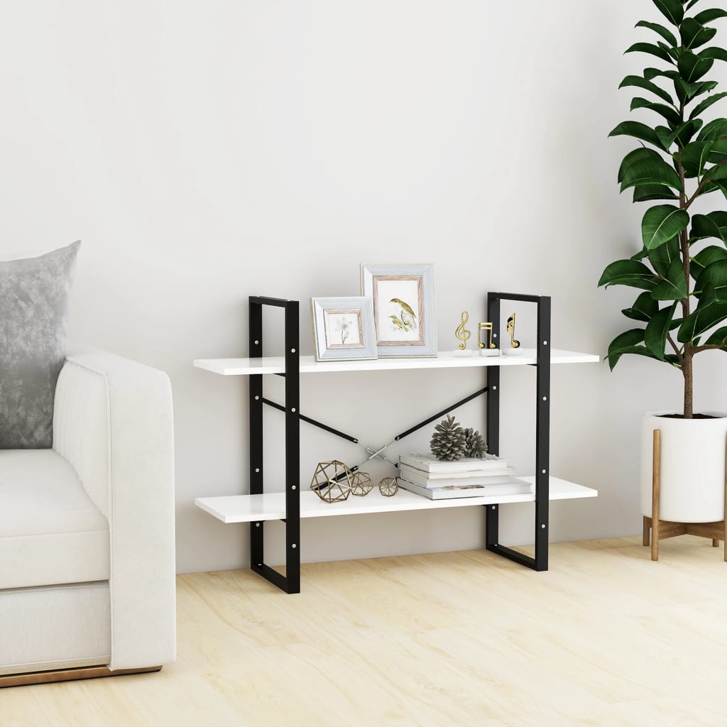 Boekenkast met 2 schappen 100x30x70 cm spaanplaat wit is nu te koop bij PeponiXL, paradijselijk wonen!