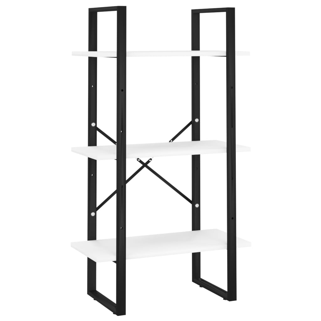 Opbergrek 60x30x105 cm bewerkt hout wit is nu te koop bij PeponiXL, paradijselijk wonen!