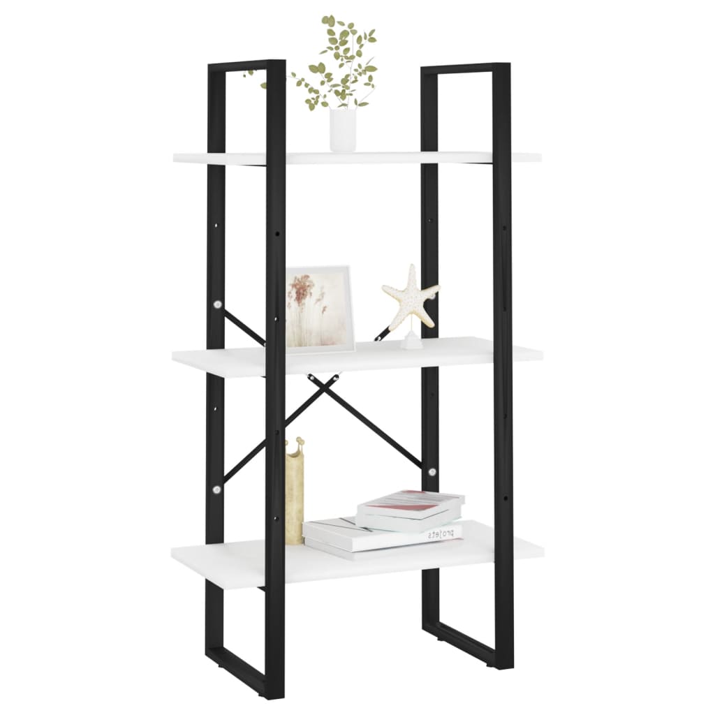 Opbergrek 60x30x105 cm bewerkt hout wit is nu te koop bij PeponiXL, paradijselijk wonen!