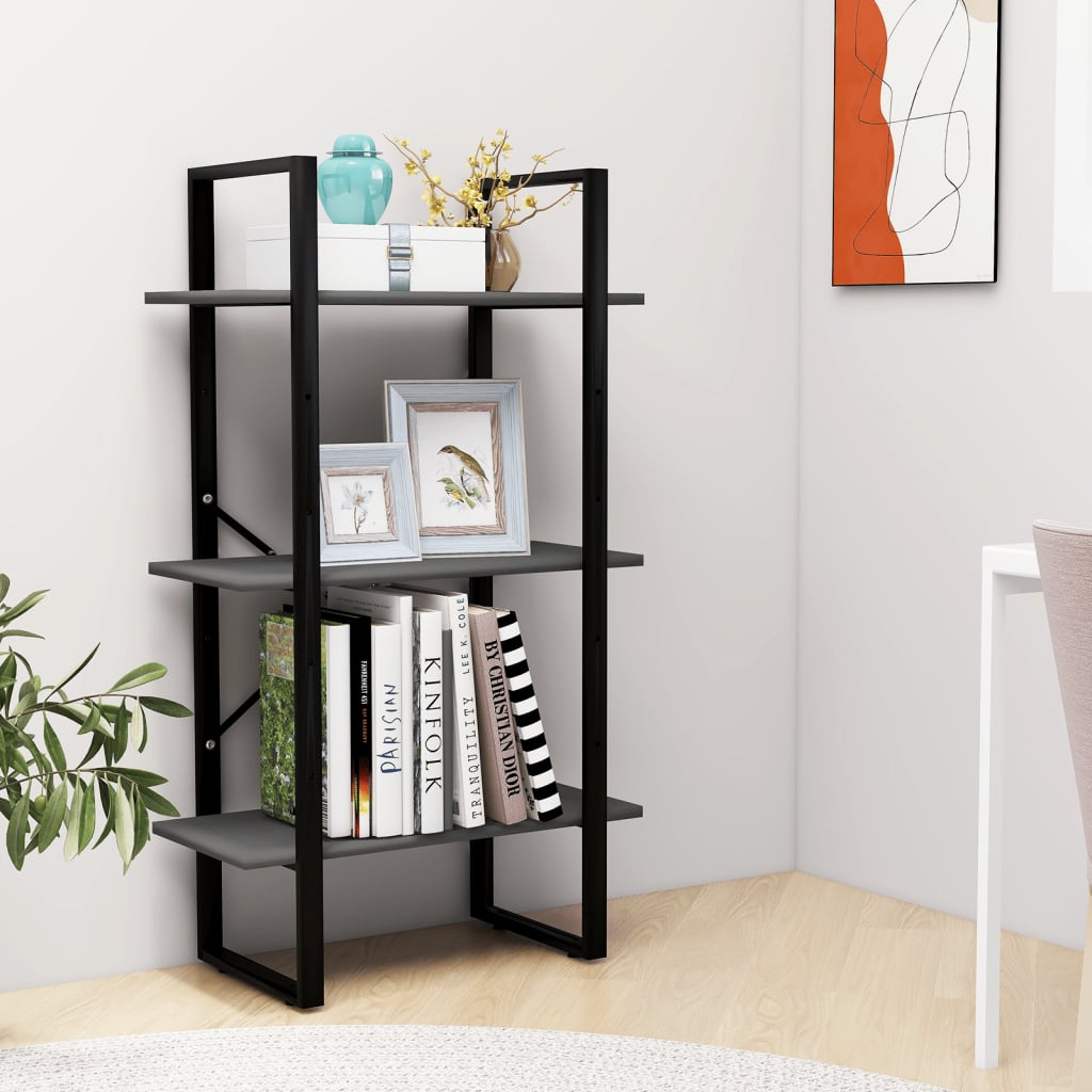Opbergrek 60x30x105 cm bewerkt hout grijs is nu te koop bij PeponiXL, paradijselijk wonen!