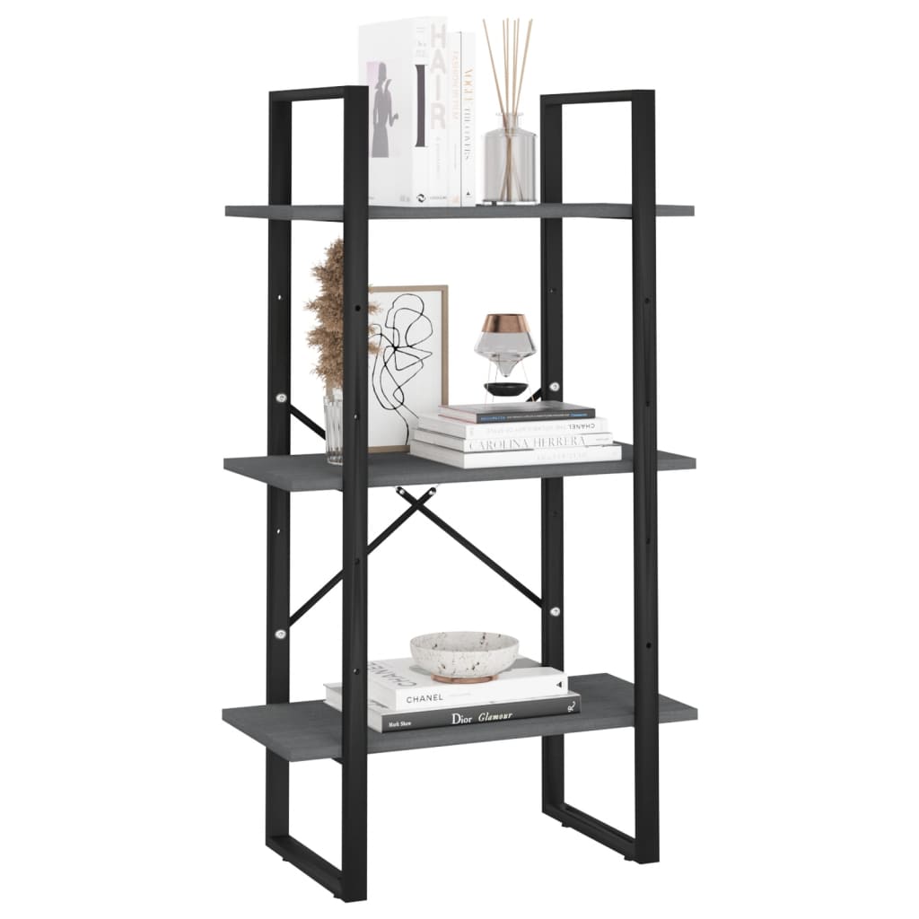 Opbergrek 60x30x105 cm massief grenenhout grijs is nu te koop bij PeponiXL, paradijselijk wonen!