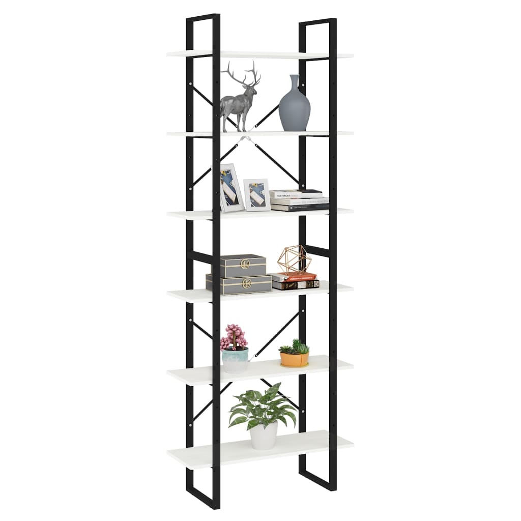 Hoge kast 80x30x210 cm massief grenenhout wit is nu te koop bij PeponiXL, paradijselijk wonen!