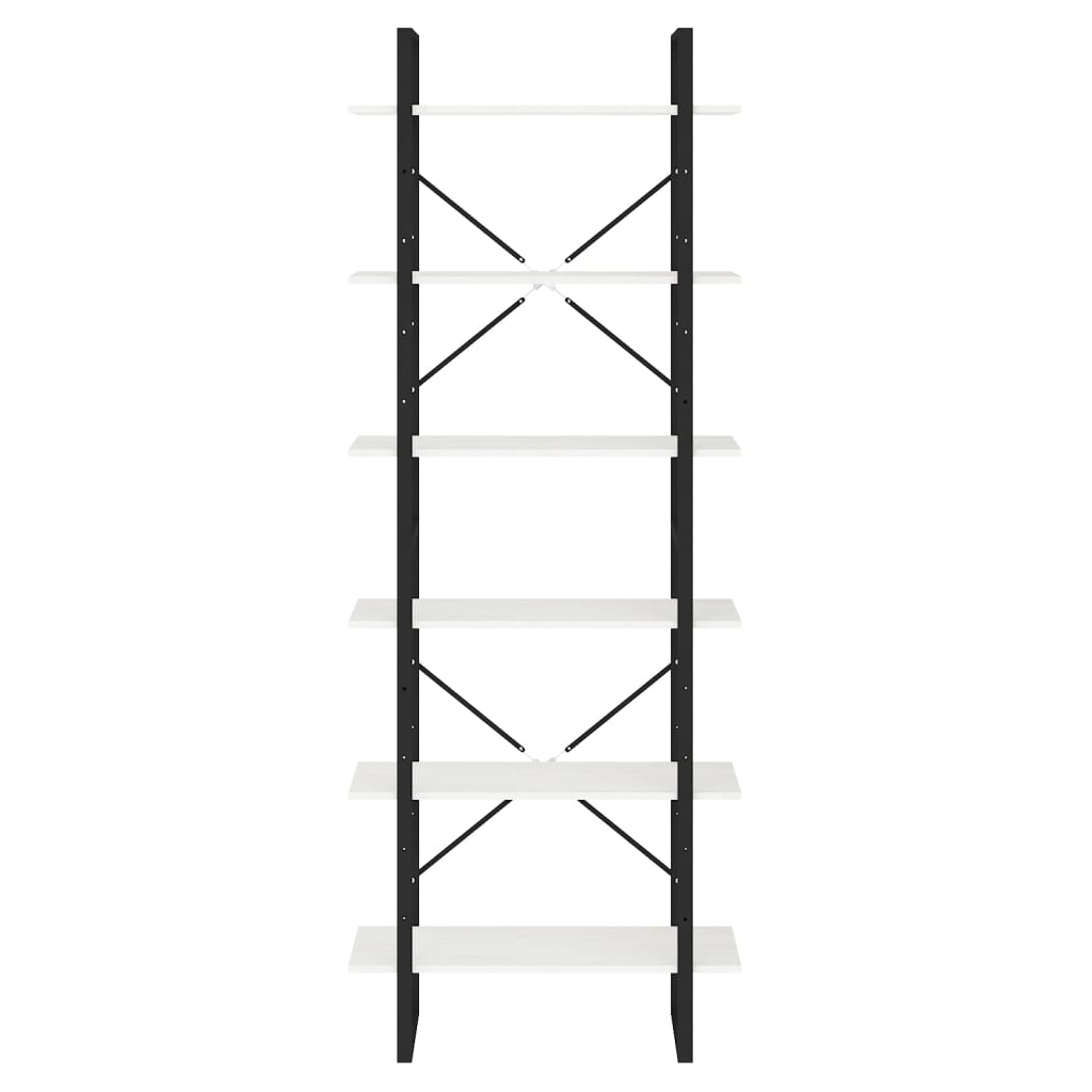 Hoge kast 80x30x210 cm massief grenenhout wit is nu te koop bij PeponiXL, paradijselijk wonen!