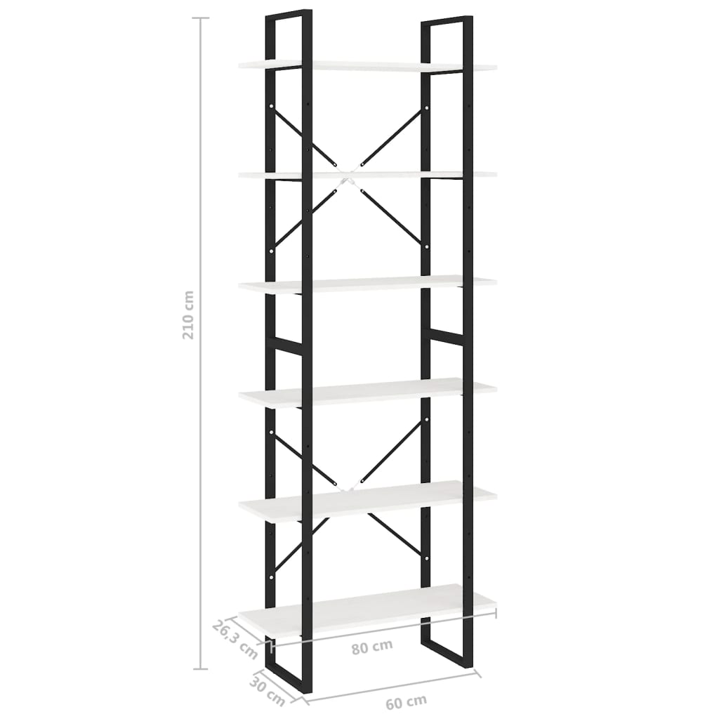 Hoge kast 80x30x210 cm massief grenenhout wit is nu te koop bij PeponiXL, paradijselijk wonen!