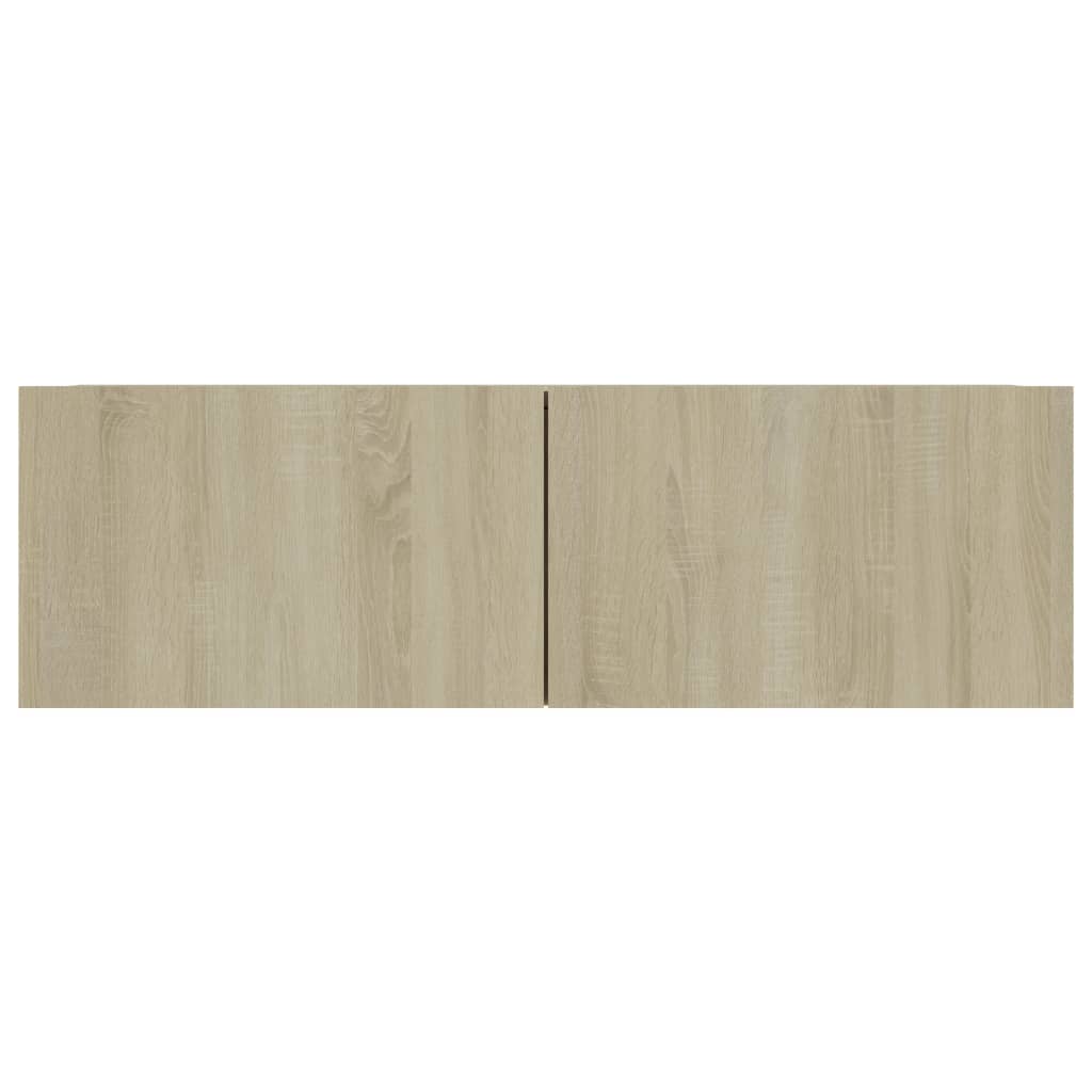 Tv-meubelen 4 st 100x30x30 cm bewerkt hout sonoma eikenkleurig is nu te koop bij PeponiXL, paradijselijk wonen!