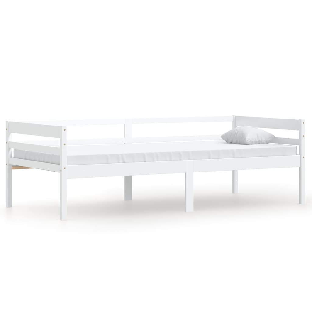 Bedframe massief grenenhout wit 90x200 cm is nu te koop bij PeponiXL, paradijselijk wonen!