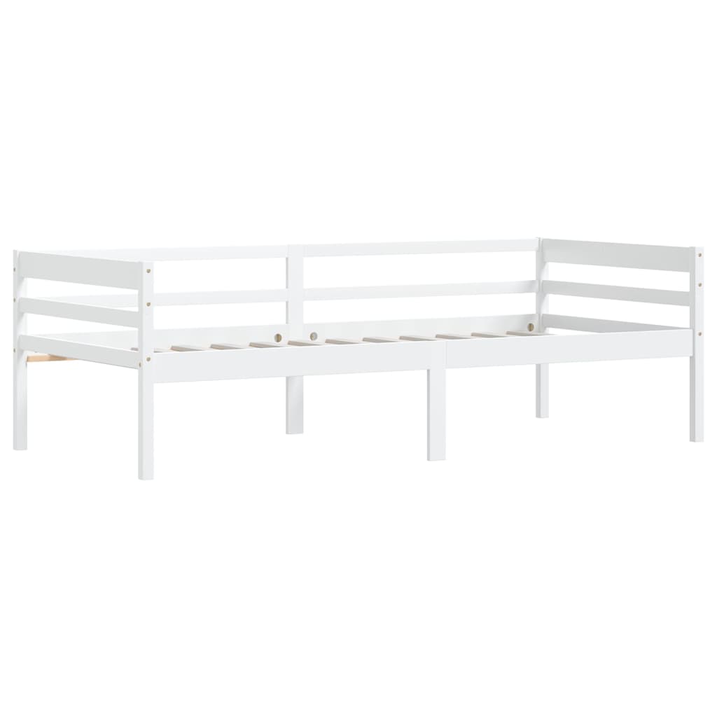 Bedframe massief grenenhout wit 90x200 cm is nu te koop bij PeponiXL, paradijselijk wonen!