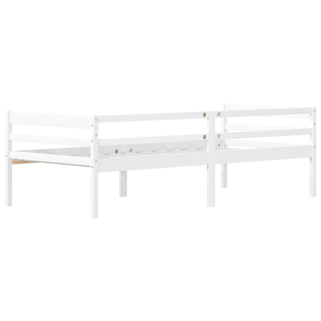 Bedframe massief grenenhout wit 90x200 cm is nu te koop bij PeponiXL, paradijselijk wonen!