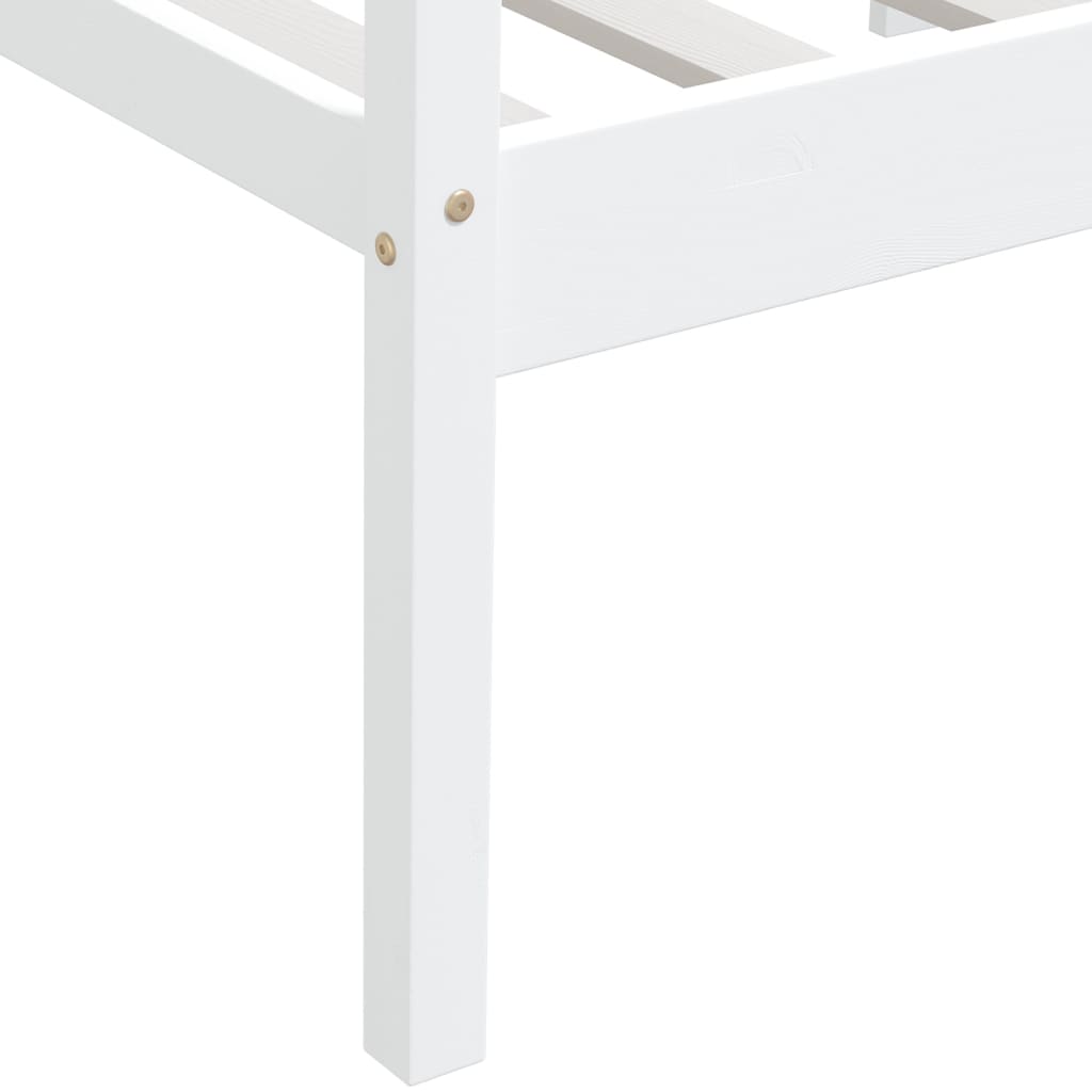 Bedframe massief grenenhout wit 90x200 cm is nu te koop bij PeponiXL, paradijselijk wonen!