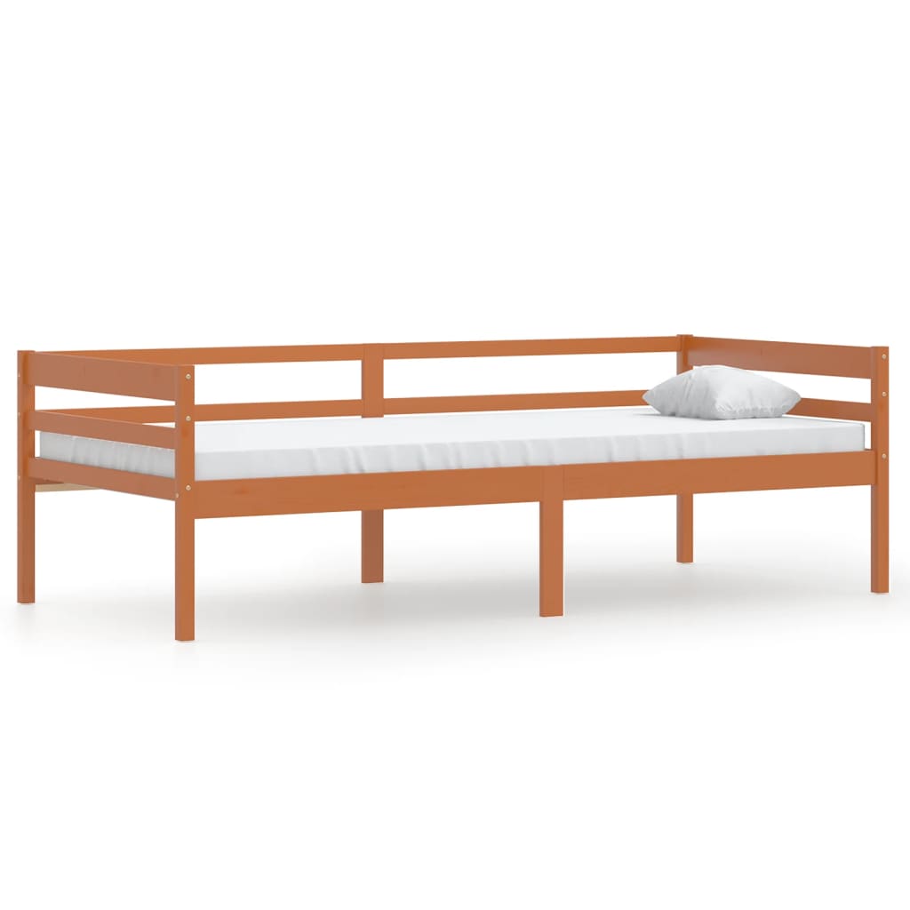 Bedframe massief grenenhout honingbruin 90x200 cm is nu te koop bij PeponiXL, paradijselijk wonen!