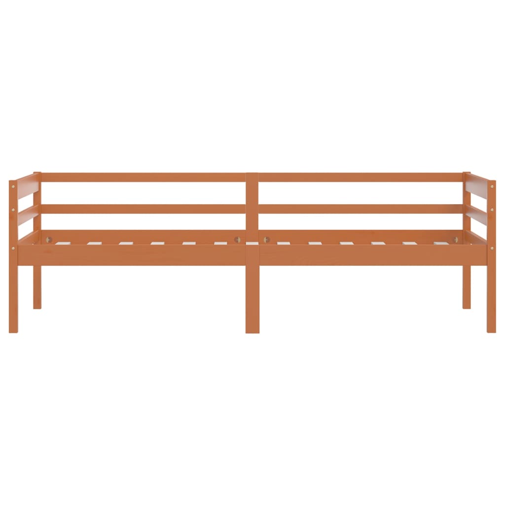 Bedframe massief grenenhout honingbruin 90x200 cm is nu te koop bij PeponiXL, paradijselijk wonen!