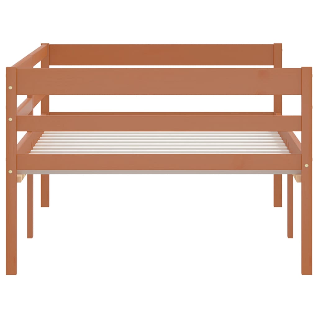 Bedframe massief grenenhout honingbruin 90x200 cm is nu te koop bij PeponiXL, paradijselijk wonen!