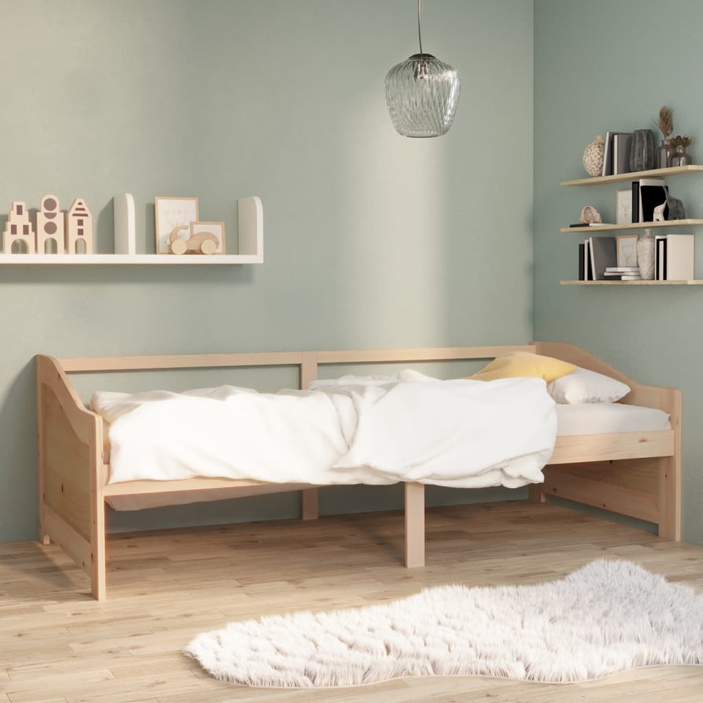 Bedbank 3-zits massief grenenhout 90x200 cm is nu te koop bij PeponiXL, paradijselijk wonen!