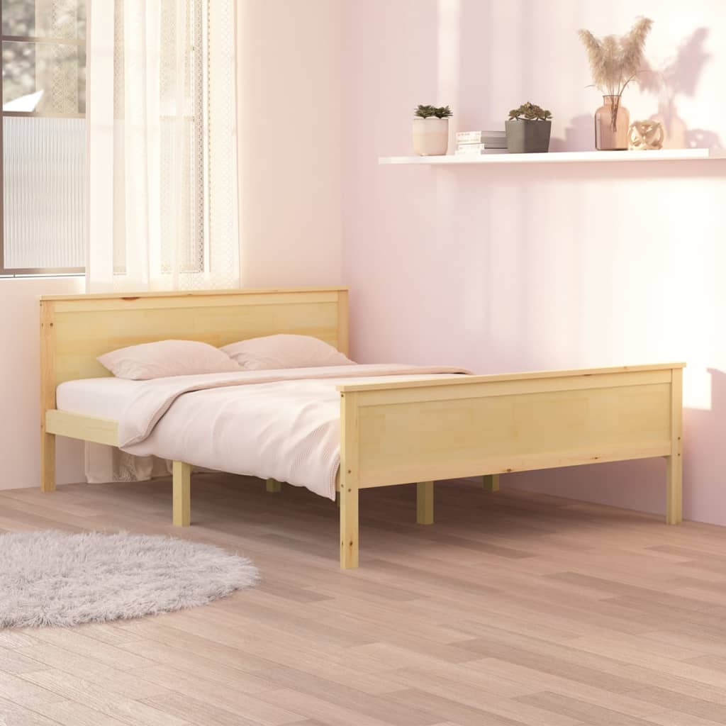 Bedframe massief grenenhout 140x200 cm is nu te koop bij PeponiXL, paradijselijk wonen!