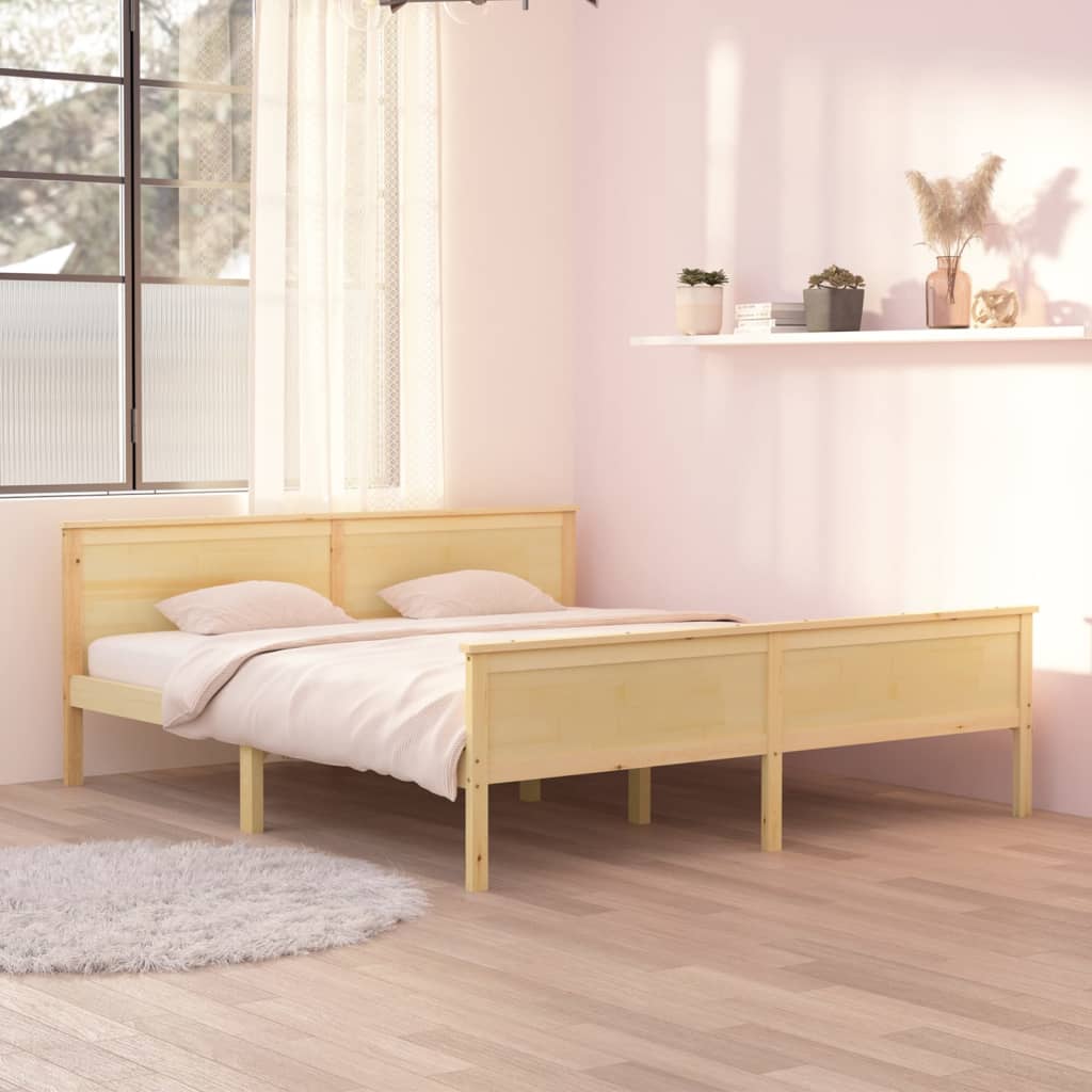 Bedframe massief grenenhout 180x200 cm is nu te koop bij PeponiXL, paradijselijk wonen!