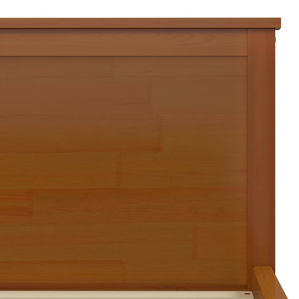 Bedframe massief grenenhout honingbruin 100x200 cm is nu te koop bij PeponiXL, paradijselijk wonen!