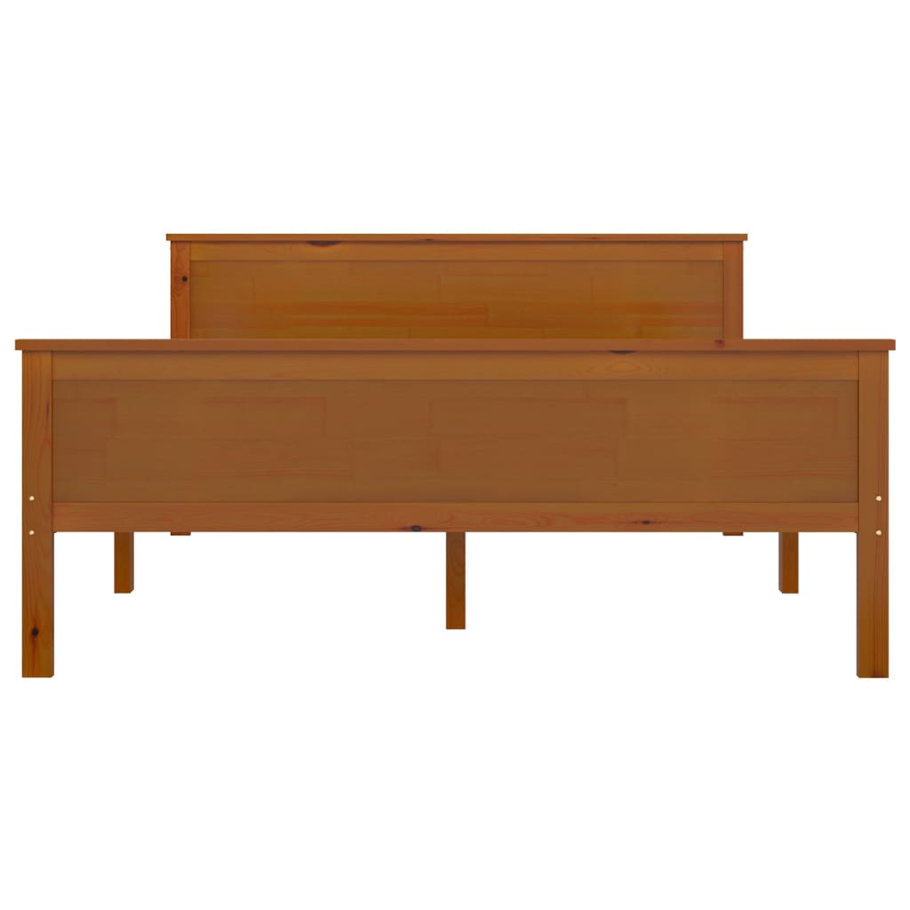Bedframe massief grenenhout honingbruin 120x200 cm is nu te koop bij PeponiXL, paradijselijk wonen!