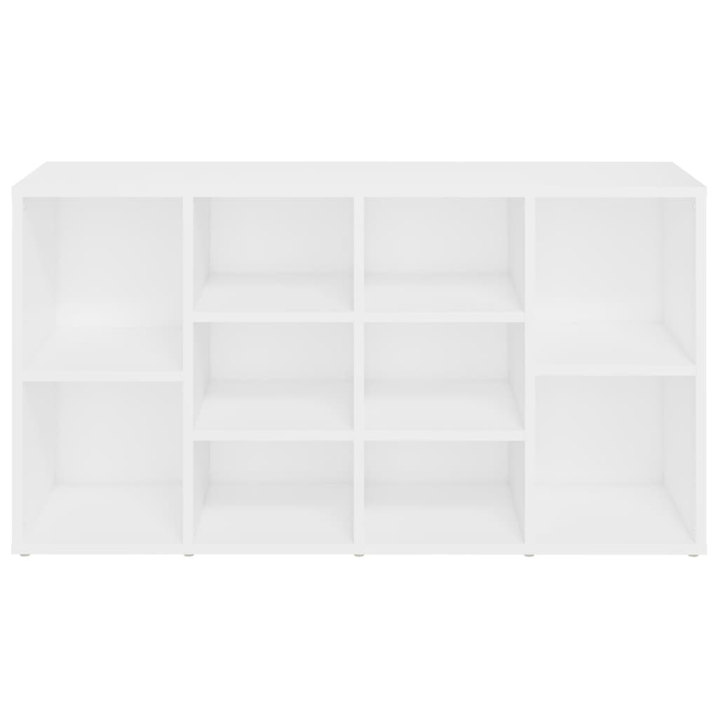 Schoenenbank 103x30x55 cm bewerkt hout wit is nu te koop bij PeponiXL, paradijselijk wonen!